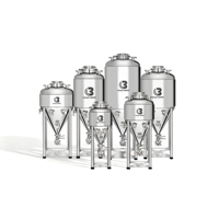 Vente directe usine – Fermenteur conique 150L en acier inoxydable 304, surface miroir, cuve sous pression pour brassage domestique