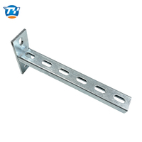 Support triangulaire cantilever ultra-renforcé UTT7243 en acier au carbone pré-galvanisé à chaud, bras de support d'épaisseur 1,5-2,5 mm pour