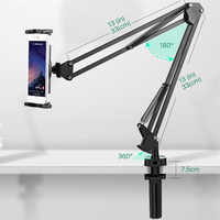 Support de téléphone articulé réglable en métal universel pour diffusion en direct – Support de bureau pour tablette – Vente chaude