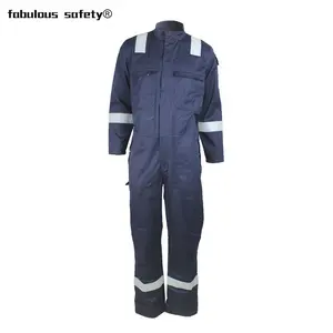 Toptan çin EN11612 güvenlik yangına dayanıklı iş giysisi petrol ve gaz için