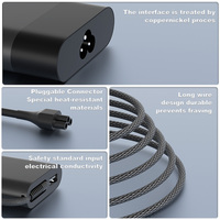 Adaptador de Cargador para Portátil USB C Tipo C de 65 W para HP Chromebook 14 13 X360 G5 14-ca051wm 14-ca061dx