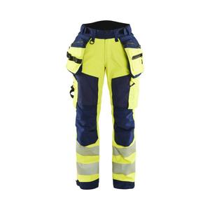 BLAKLADER - 711825133389C46 Pantalón Softshell Hi-Vis para Mujer Amarillo/Azul marino-EAN 7330509877678 ROPA DE TRABAJO DE LA HI-VIS - Product Image 1