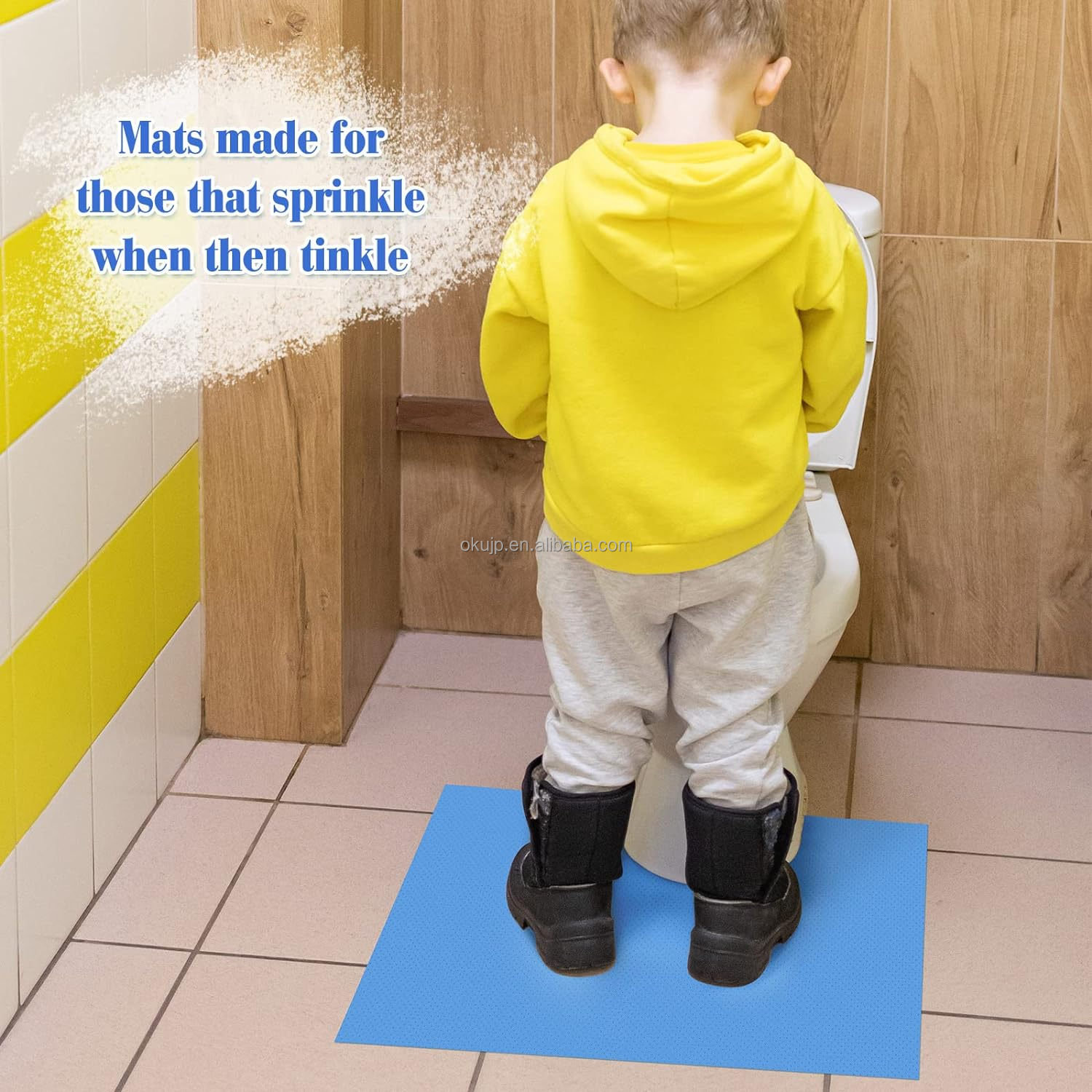 Household Free Custom Label 25 PCS Bath Floor Mats Bathroom Rug Toilet Mat Set Anti-Slip Bath Shower Mat U Shape Toilet · image 5