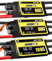 Contrôleur brushless FEDI TEC Hornet 40A 50A 60A 80A 100A ESC 2-6S SBEC pour avion RC