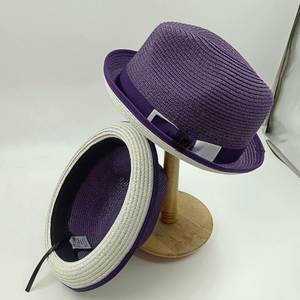 Fashion Summer New Trendy Luxury Party Beach <b>Hat</b> Two Tone Short Brim Paper Straw Man <b>Hat</b> Fedora <b>Hats</b> <b>for</b> Men Fashion Dress - Product Image 3