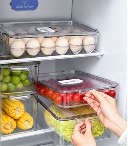 Promotional Transparent Acrylic PET Storage Box Household Clutter Sorting Tool for Kitchen Refrigerator Food Storage - Product Image 2