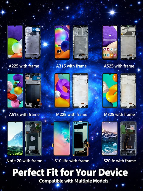 Original Quality for OLED 6.6" Display Assembly with Digitizer and Frame Full Set Includes 1 Year Warranty for S20 5G Repair