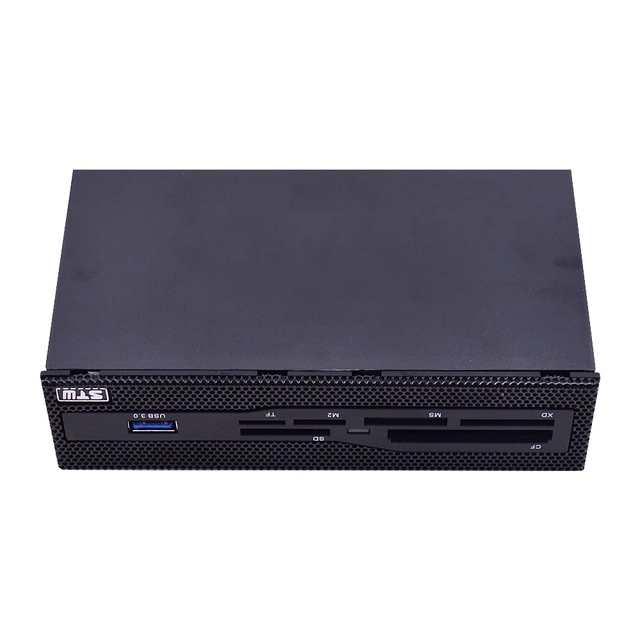 Multifunctional 5.25" Media Dashboard USB 3.0 Front Panel MS M2 CF XD TF SD Card Reader for PC Desktop CD-ROM DVD-ROM ODD
