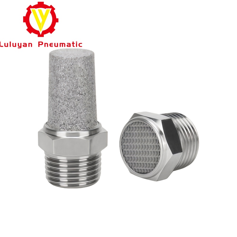 Air Silencer Plastic Exhaust Muffler Pneumatic 1/8 1/4 3/8 1/2 Male Thread Absorb Noise Filter Slip Lock Misting Pump Plastic - View #7