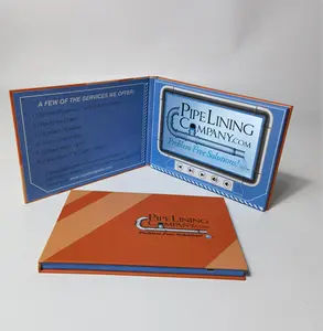 Custom 7 zoll Digital Screen lcd Video Brochure For Advertising