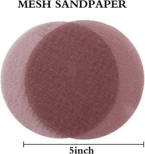 Disco de Lijado de Malla de 5 Pulgadas, Antiobstrucción, Papel de Lija Redondo sin Polvo para Lijado entre Capas, Madera Fina - Product Image 1
