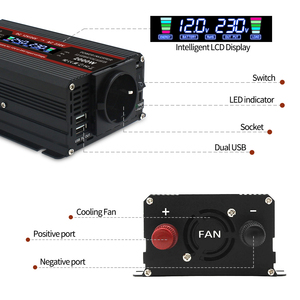 Onduleur à onde sinusoïdale modifiée <span class=keywords><strong>Lvyuan</strong></span> <span class=keywords><strong>1000W</strong></span> 12V 220V 2000W LED onduleur à onde sinusoïdale modifiée pour un usage domestique - Product Image 3