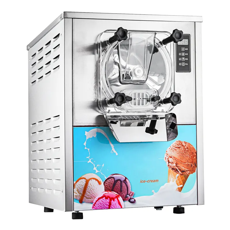 Máquina de sorvete comercial automática, congelador de lote, máquina de sorvete duro, sorveteira para negócios, Itália