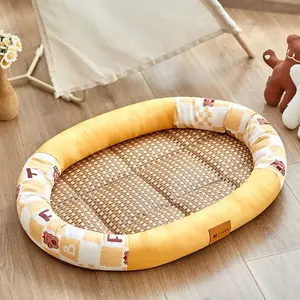 PP pamuk yaz kavrama dayanıklı su geçirmez nefes Pet Mat Mat küçük ve orta ölçekli soğutma köpek yatağı