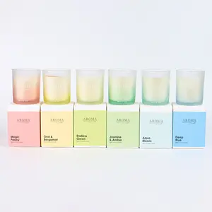 NEWIND 150g Customized Fragrance Home Room Decor Weddings Decor Tabletop Decor Aromatherapy Candles Gift Set For Christmas