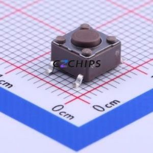 DTSM-61N-V-T/R Tactile Switch SMD-4P,6.2x6.2mm Switch Single Pole Single Throw Round Button 6.2mm 6.2mm - Product Image 1