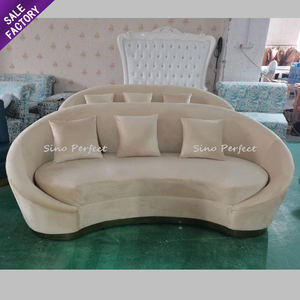 Venta Especial de Muebles para Bodas, Juego de Sofás de Acero Inoxidable para Decoración de Eventos y Fiestas, Sofás Blancos para el Hogar y Hoteles, Sofás para Novios - Product Image 1