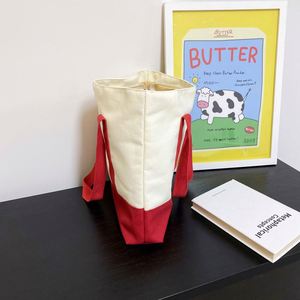 <b>Extra</b> Heavy-weight <b>Large</b> Personalized Letter Pattern Zipper Closure Cotton Canvas Tote Bag Reusable Custom Shopping Bag - Product Image 4