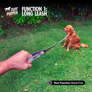 Tuff Pupper - Correa Multifuncional para Perros, 6 Usos, 8 Pies de Largo, Manos Libres, Nailon Balístico, Neopreno Grueso, Acolchado de Metal - Product Image 4
