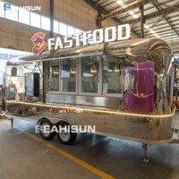 Camiones de Comida Rápida Móviles Personalizados para Catering de Aperitivos BBQ, Estándar Estadounidense, con Certificación DOT y CE, Tienda Móvil de Calle para Venta de Aperitivos