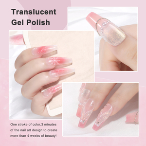 HONEY GIRL Professional Smalto per unghie 36color gelatinoso rosa <span class=keywords><strong>Nude</strong></span> in Gel UV per unghie in gelatina traslucida Set di smalto per unghie Private Label - Product Image 4