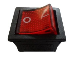 Interrupteur à bascule KCD4 4 broches 2 positions 10A 220V avec indicateur LED rouge pour four vapeur et appareils de cuisine - Product Image 2