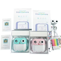 Kamera aplikasi anak 1080P HD, dengan cetak foto instan lensa ganda Sensor CMOS & Filter hadiah untuk anak-anak
