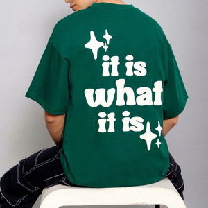 Camisetas de Manga Corta para Hombre, Corte Regular, Transpirables, con Estampado Frontal, de Poliéster/Algodón Lavado, Personalizadas y con Soporte OEM - Product Image 1