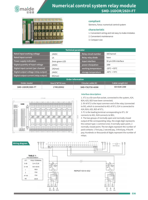 Module de relais basse puissance 16 points 24V 8A pour l'intégration dans les panneaux de commande CNC