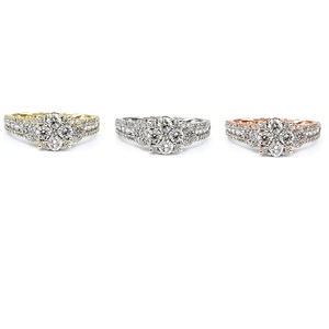 Best Workmanship Cute Wedding Anniversary Party Jewellery Shinning High Quality 18k Solid White Gold Real Diamond Prong Set - Product Image 4