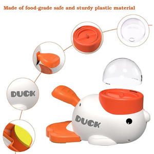 Sınır ötesi çevre dostu plastik evcil hayvan yemliği besleyici oyuncak yeni ürün katı küçük beyaz sarı ördek hayvanlar için yavaş gıda dağıtıcı - Product Image 4