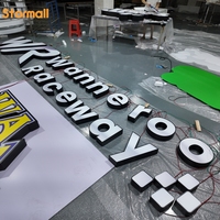 Letrero Luminoso LED 3D Personalizado para Concesionarios de Autos, Tiendas Minoristas, Oficinas, Publicidad Exterior, Acrílico Resistente al Agua, Intermitente