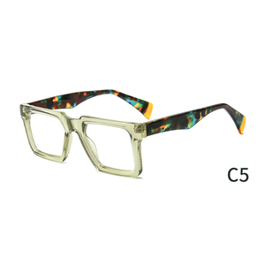 Montures de lunettes anhydrides en acétate d'éthyle coloré pour hommes - Product Image 5