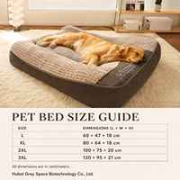 Lit orthopédique de luxe XXL en fausse fourrure ultra-douce et respirante pour chiens et chats, avec housse amovible et lavable – Vente en gros fabricant