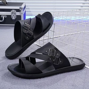 <span class=keywords><strong>Sandalias</strong></span> Casuales <span class=keywords><strong>de</strong></span> <span class=keywords><strong>Hombre</strong></span> con Doble <span class=keywords><strong>Hebilla</strong></span> Metálica, Punta Abierta, Transpirables, para Playa, Verano, 3 Colores, Venta al Por Mayor, Fabricación OEM, Personalizadas - Product Image 5