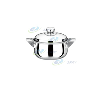 ODM/OEM – Nouveaux ensembles de batterie de cuisine 8 pièces en acier inoxydable poli, design moderne et écologique, poignées simples, compatibles gaz et induction