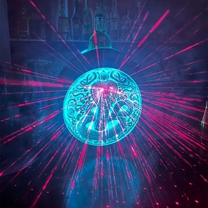 Support de bouteille en plastique pour projecteur laser de bar, motif Cobra, lumière rouge et verte, porte-vin <span class=keywords><strong>XO</strong></span>, utilisation en fête, présentoir à vin et à liqueur RGB - Product Image 3