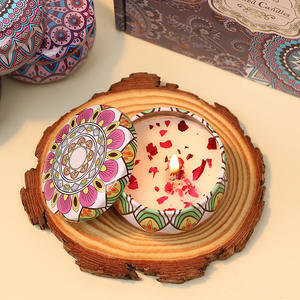 Velas perfumadas de cera de soja de cristal aromático de lujo Velas de vidrio de fragancia para el hogar - Product Image 3