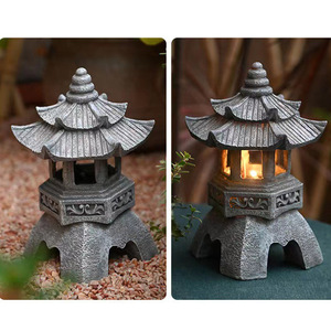 Figura de dragón Adorable para bebés y parejas, estatua de jardín con piedra de imitación, acabado de resina, mazmorra, doble Dragón - Product Image 6