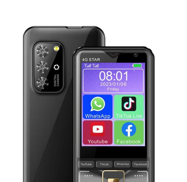 2.8 Inch 4G Low Price Cheap Phone China Button Bar Mobile Phone Basic Functions Feature Phones With Camera