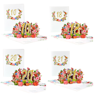 Biglietto d'Auguri per il 50° Anniversario, Biglietti 3D Pop-up con Busta per Famiglia, <span class=keywords><strong>Amici</strong></span>, Donne e Uomini - Design Elegante - Product Image 3