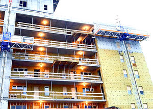 Plate-forme de travail d'escalade de mât de grande hauteur grimpeur de mât d'échafaudage électrique pour le travail de façade de bâtiment de mur rideau - Product Image 6