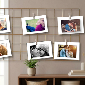 El marco de fotos rústico brinda una cálida sensación vintage a tus fotos, marco de fotos minimalista, líneas limpias para una pantalla moderna - Product Image 5