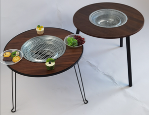 Poêle à frire multifonctionnelle réglable en MDF de qualité alimentaire avec impression personnalisée, antiadhésive, 1L max, pour pique-nique, camping, barbecue, ustensile de cuisson au gaz - Product Image 6