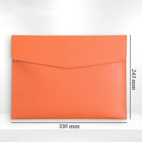 Expédition rapide Yifan DH001 Classeur A4 en cuir PU Porte-documents Porte-reçus Porte-contrats Étui à rabat Fermeture magnétique 33x24cm