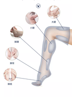 Masseur à compression d'air pour les pieds, système de thérapie à circulation de sang électrique, bottes de massage à compression d'air