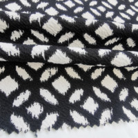 Tissu en polyester et élasthanne imprimé en crêpe mousse pour robe, prix abordable, collection 2026