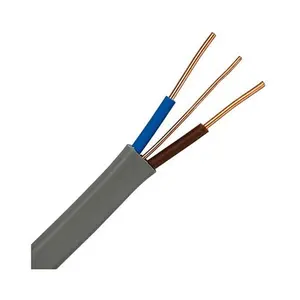 3x2.5mm2 power cable 2.5mm 3 core PVC insulated and sheathed copper flat electrical cable