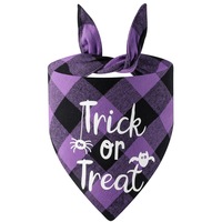 Nouveau Bandana Halloween pour Animaux de Compagnie, Bavoir Anti-Bave en Polyester, Foulard Triangulaire pour Chats et Chiens, Accessoire de Décoration de Fête