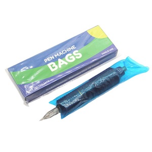 5 x 16 cm Bolsas desechables para máquinas de tatuaje tipo bolígrafo, cubiertas para cables con clip y mangas de agarre para suministros de PMU - Product Image 2